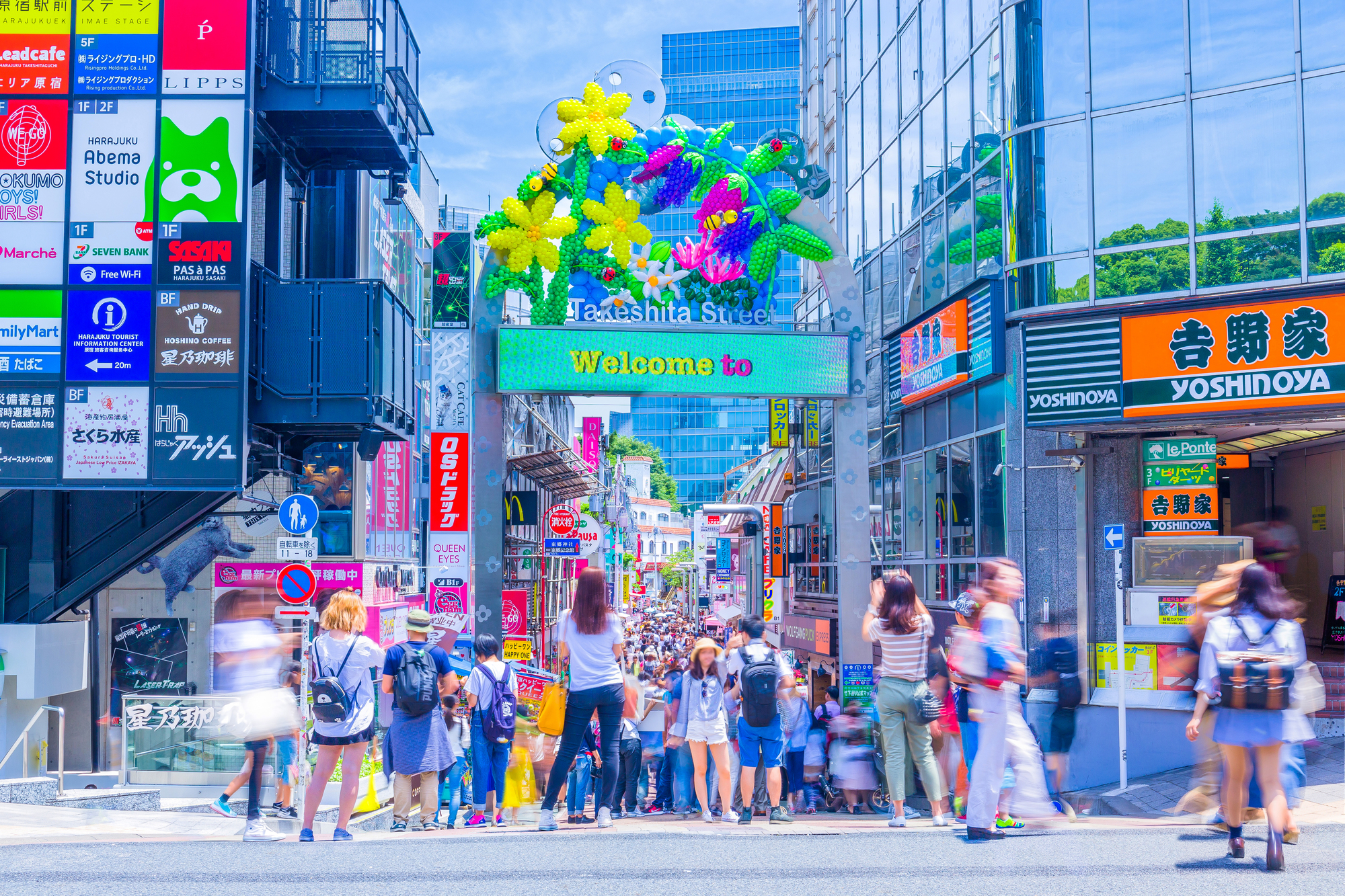 Takeshita-dori - strada Takeshita din Harajuku, Tokyo