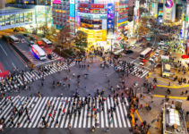 Shibuya crossing - trecerea de pietoni din Shibuya, Tokyo